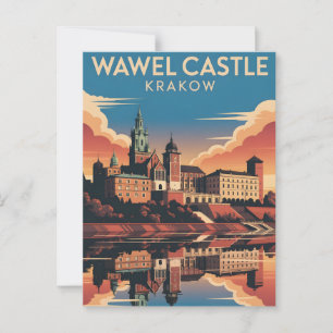 Wawel Castle Krakow Vykort
