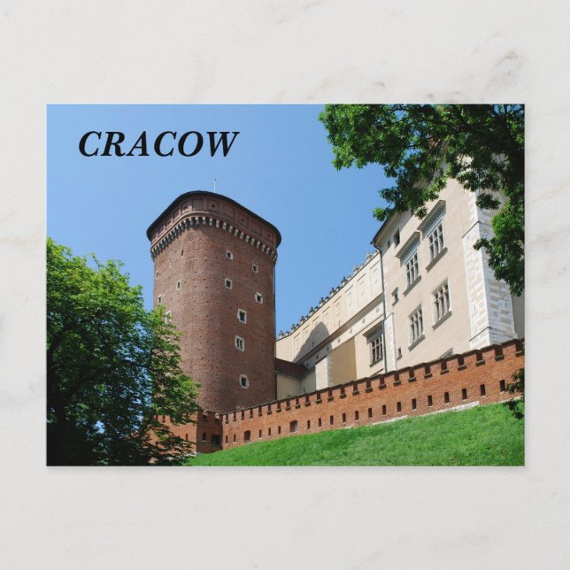 Wawel Royal Castle i Cracow Vykort (Framsida)