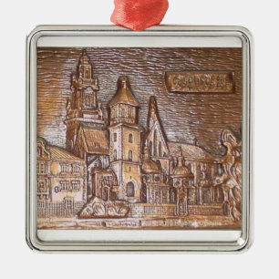 WAWEL-SLOTT I KRAKOW POLEN JULGRANSPRYDNAD METALL