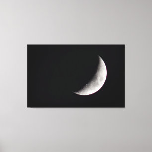 Waxing Crescent Måne Canvastryck