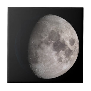 Waxing gibbous måne fas NASA bilder Kakelplatta