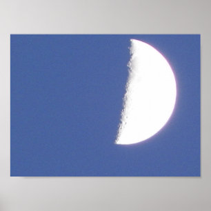 Waxing Måne Photograph Poster