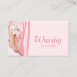 Waxing Vax Service Spa Salon Rosa Orchid Visitkort