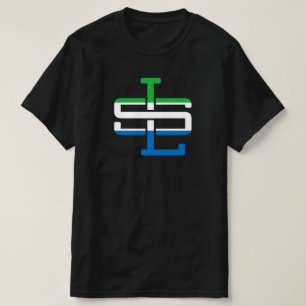 WAY Arts Freeetown Sierra Leone Flagga Monogram T Shirt
