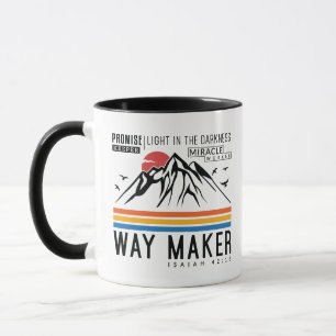 Way Maker Lomise Keeper Miracle Worker Christian Mugg