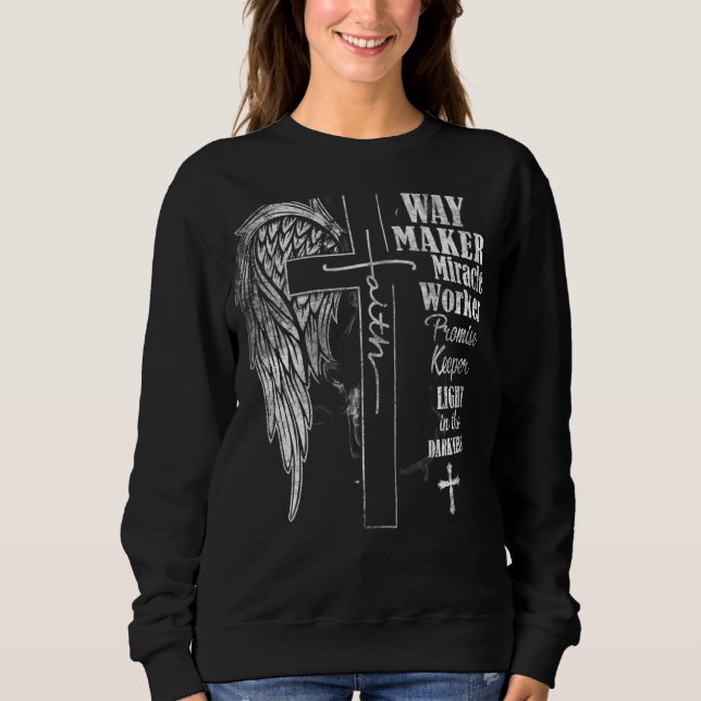 Way Maker Miracle Worker Lomise Keeper, Faith, Ch T Shirt (Framsida)