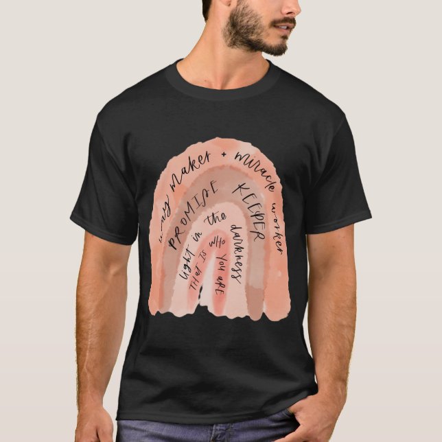 Way Maker Miracle Worker Lomise Keeper Jesus T Shirt (Framsida)