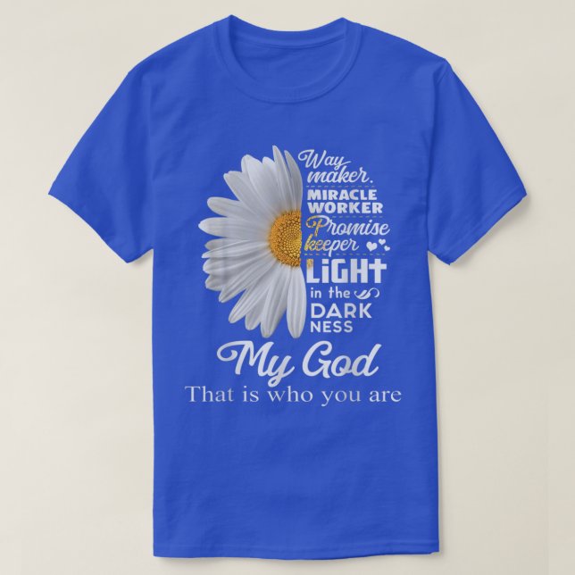 Way Maker Miracle Worker Promise Keeper Light Jesu T Shirt (Design framsida)