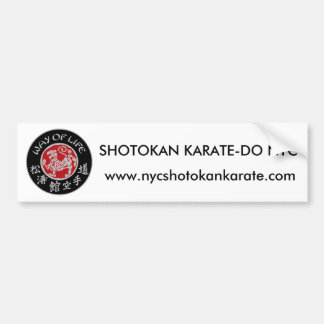 Way Of Life Shotokan Mörk Logotyp Bildäckslapp Bildekal