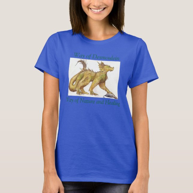 Way Walkers T-Shirt- "Healer-drake" Tee Shirt (Framsida)