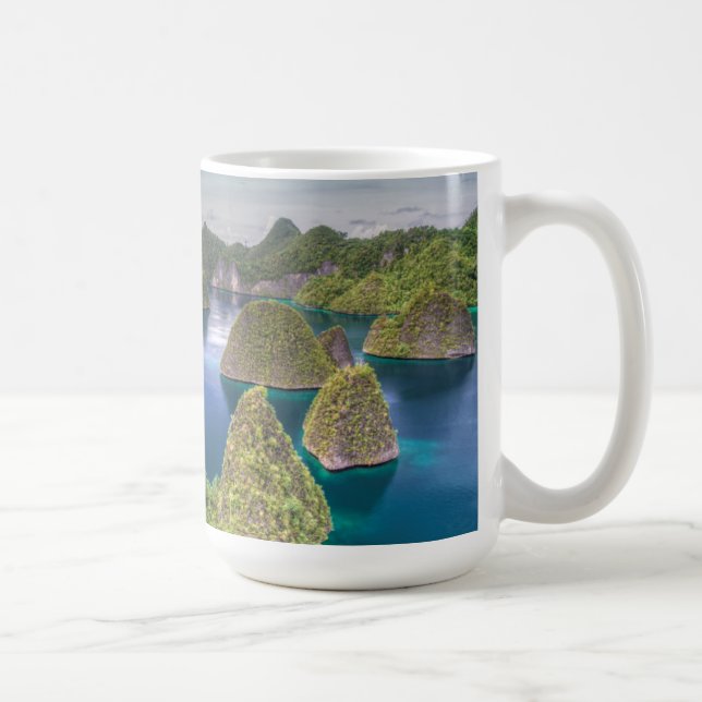 Wayag Island landskap, Indonesien Kaffemugg (Höger)