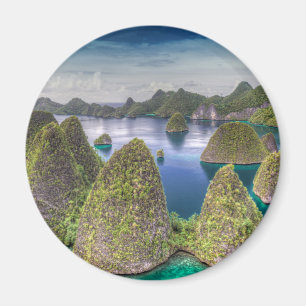 Wayag Island landskap, Indonesien Magnet