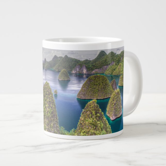Wayag-ölands landskap, Indonesien Jumbo Mugg (Framsida höger)