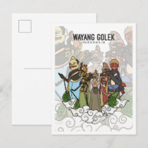 Wayang Golek Västra Java Indonesien Resa