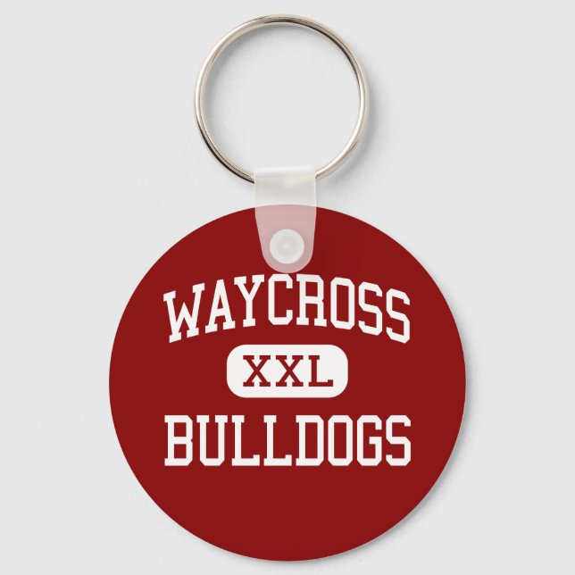 Waycross - Bulldog - Mitten - Waycross Georgia Nyckelring (Framsida)