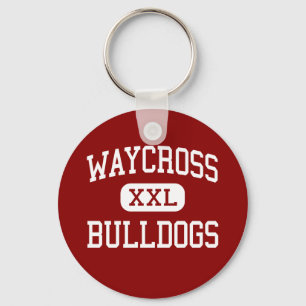 Waycross - bulldoggar - mittet - Waycross Georgia Nyckelring