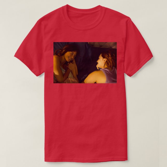WayHaught Morning Cuddles T Shirt (Design framsida)