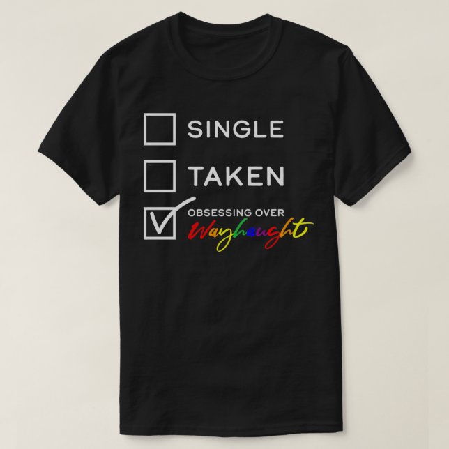 Wayhaught Single Taken Obsdragen över Wayhaught Pu T Shirt (Design framsida)