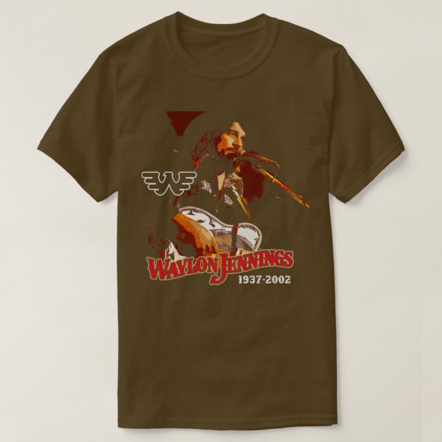 Waylon Jennings hyllning T Shirt (Design framsida)