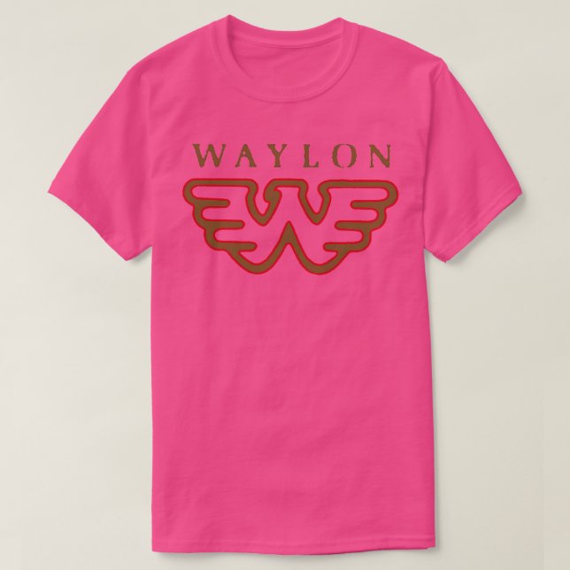Waylon Jennings Mugg T Shirt (Design framsida)