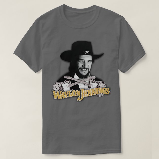 Waylon Jennings Ramblin Man 2 T Shirt (Design framsida)