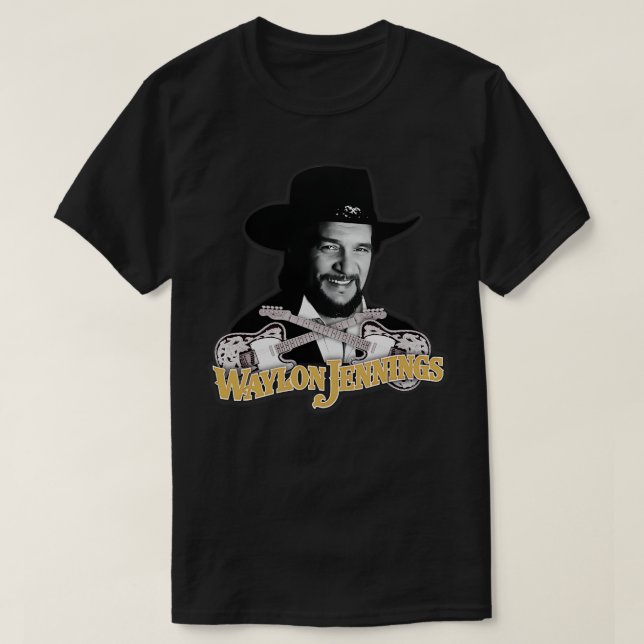 Waylon Jennings Ramblin Man T Shirt (Design framsida)