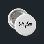 Waylon Namn in Curvy Lettering Knapp<br><div class="desc">Bild i Curvy Lettering är Namn Waylon.</div>