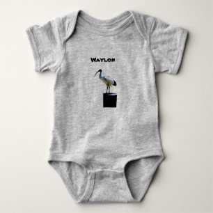 Waylon Namn Med Soptunna Kyckling, Babyblus T Shirt