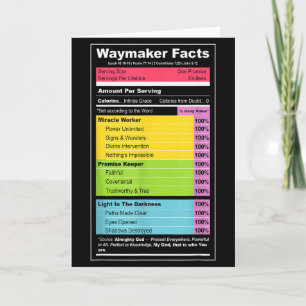 Waymaker Fakta Kristet T-Shirt _ Faith Nutrition L Kort