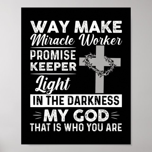 Waymaker Miracle Worker Lomise Keeper Light Jesus Poster (Framsidan)