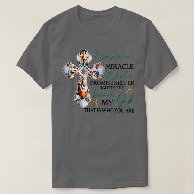Waymaker Miracle Worker Lomise Keeper Seashells C T Shirt (Design framsida)