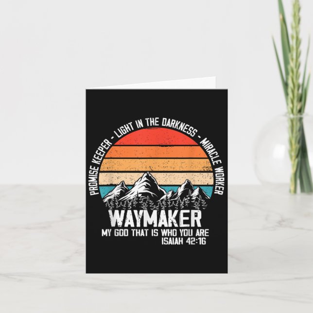 Waymaker My God That Who You Are Isaiah Bible Vers Kort (Framsida)