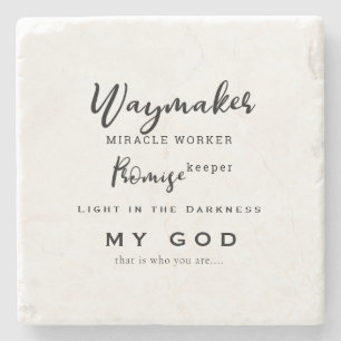 Waymaker Promise Keeper Miracle Worker Christian Stenunderlägg