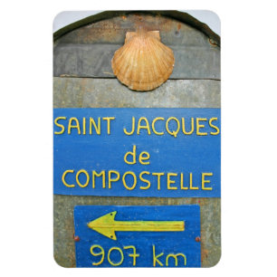 Waymark fransk Camino 1 Magnet