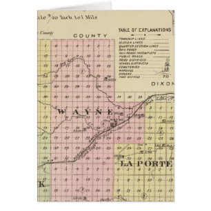 Wayne County, Nebraska Hälsningskort
