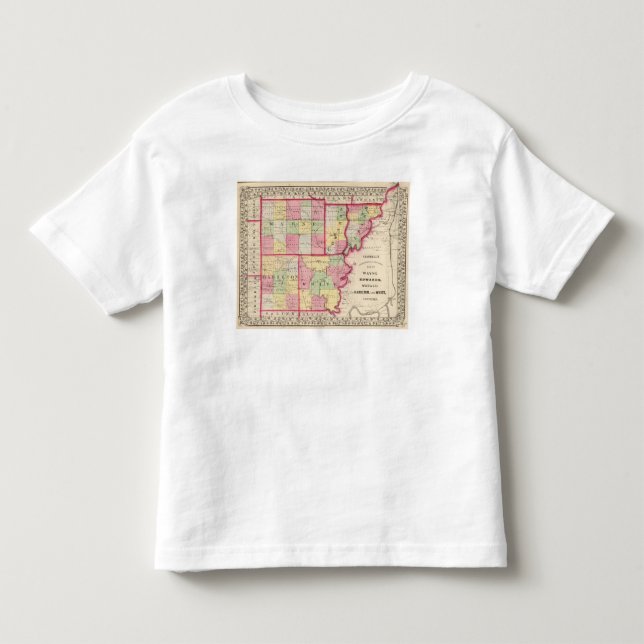 Wayne Edwards, Wabash, Hamilton, vitlän Tee Shirt (Framsida)