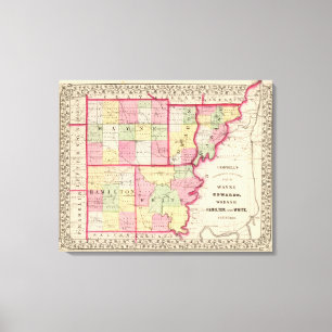 Wayne, Edwards, Wabash, Hamilton, White County Canvastryck