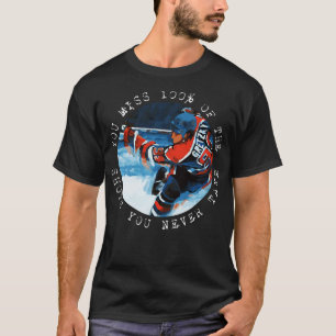 Wayne Gretzky Du missar 100 bilder du aldrig har. T Shirt