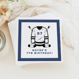 WAYNE Hockey Player Sport Theter Boy Birthday Pappersservett