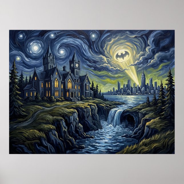 Wayne Manor Stjärnkväll Serielandskap Poster (Framsidan)