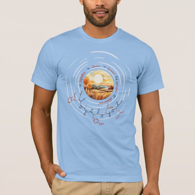 WAYNE peptide, Måne 4 med anpassningsbar, ljus T Shirt (Framsida)