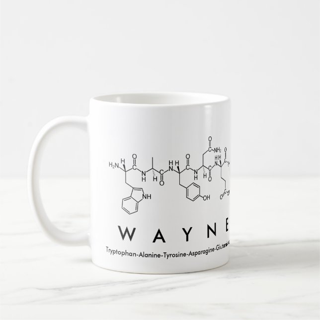 Wayne peptide namn mugg (Vänster)