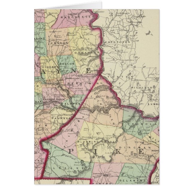 Wayne, Pike County Hälsningskort (Framsidan)