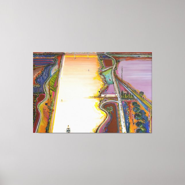 Wayne Thiebaud art painting Canvastryck (Framsida)