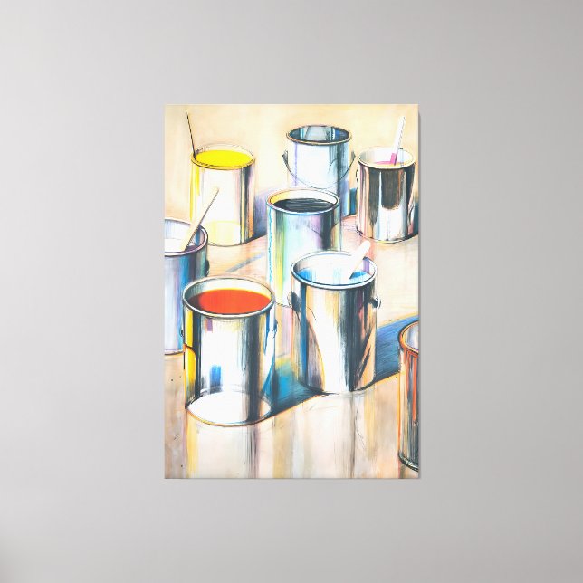 Wayne Thiebaud art painting Canvastryck (Framsida)