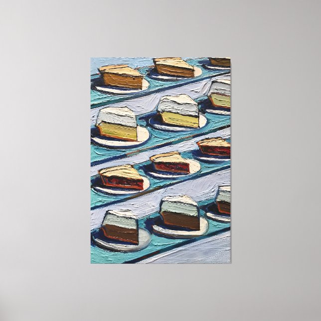 Wayne Thiebaud art work Canvastryck (Framsida)