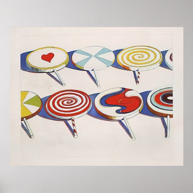 wayne thiebaud - big suckers 1971 poster (Framsidan)