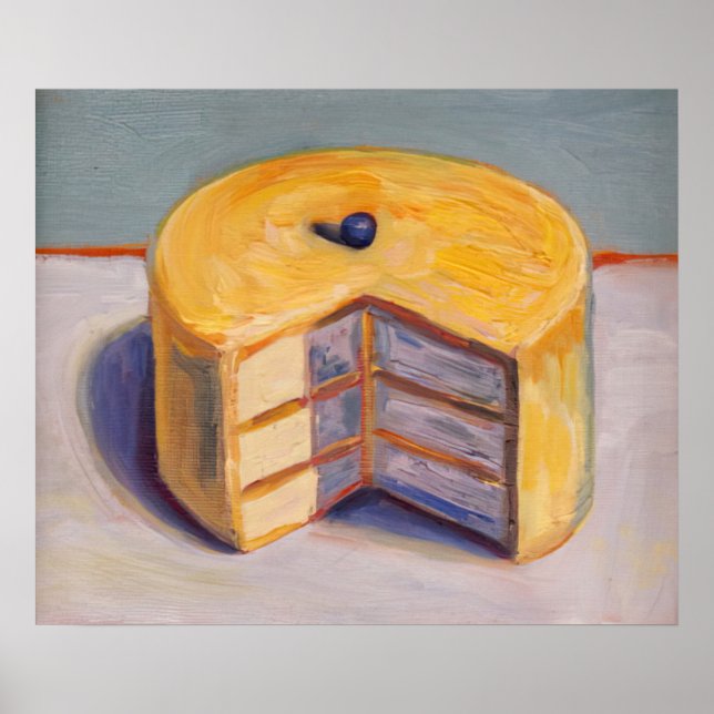 wayne thiebaud - citrontårta 1964 poster (Framsidan)