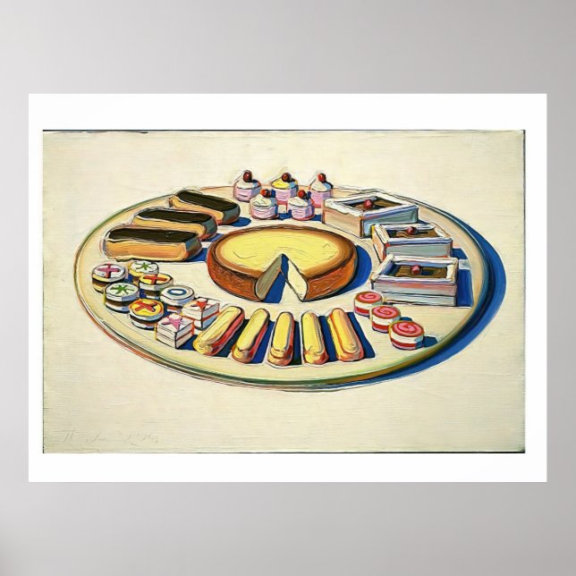 wayne thiebaud - franska bakverk 1963 poster (Framsidan)