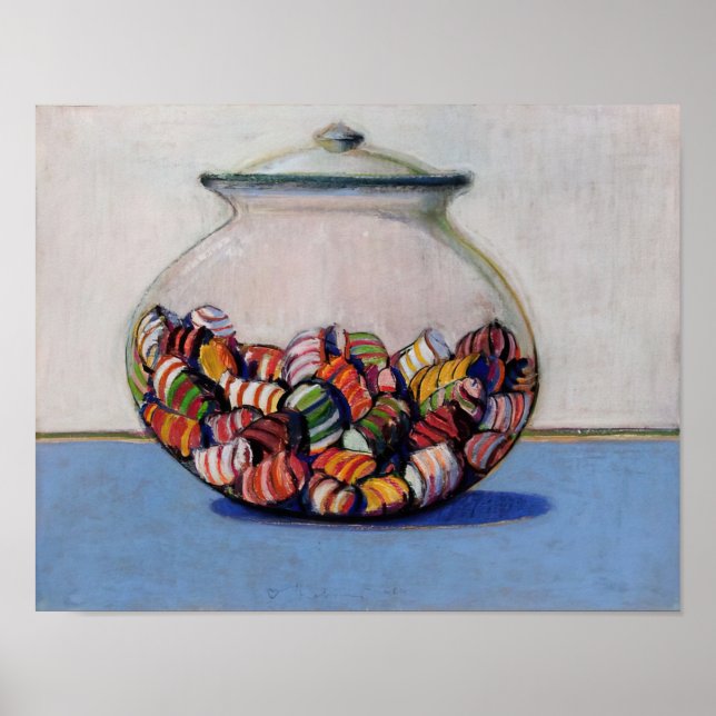 wayne thiebaud - glaserat godis 1969 poster (Framsidan)